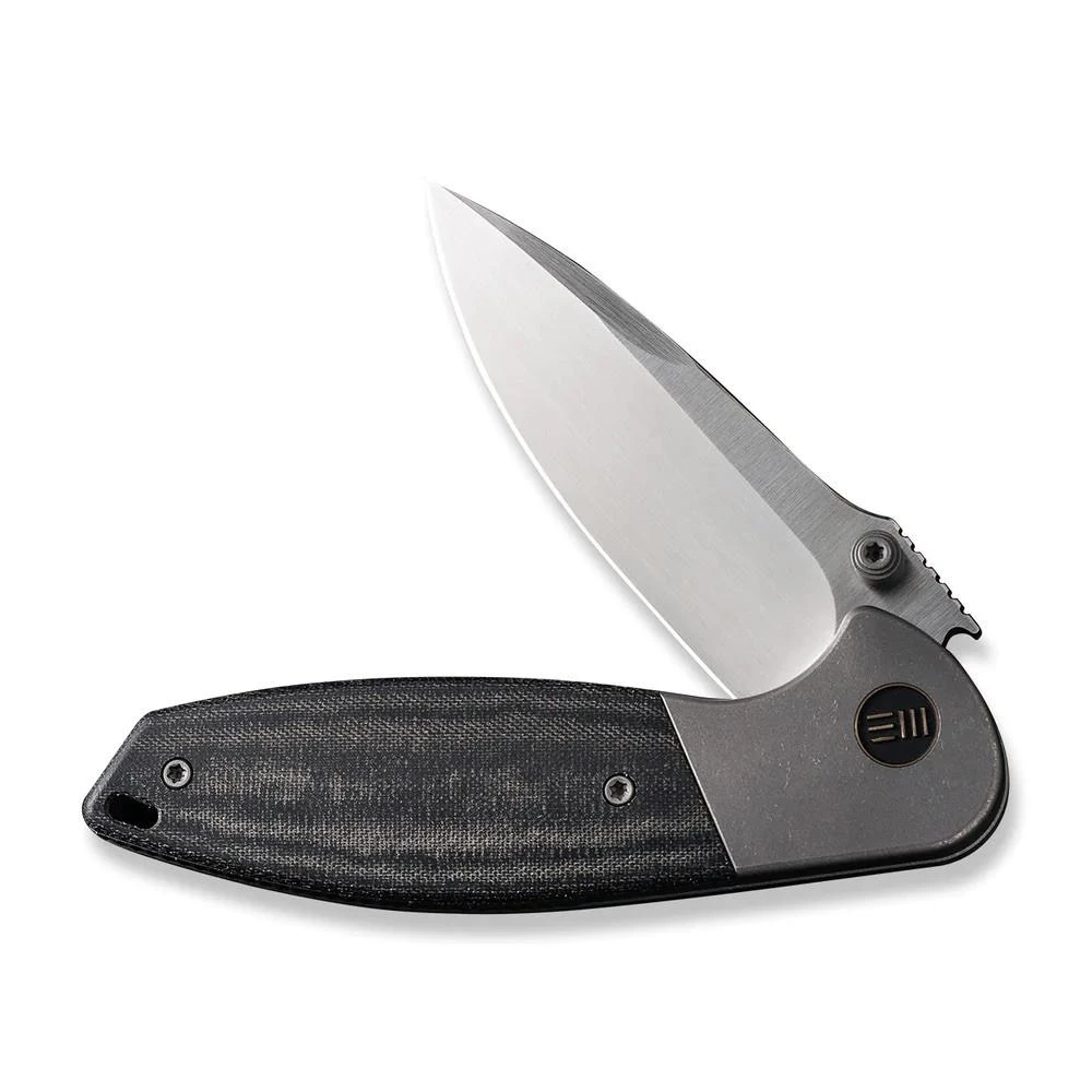 WE Knife Co. Nitro Mini, Bolstered Titanium With Black Linen Micarta, And Hand Rubbed CPM-20CV Blade - WE22015-3 8 WE Knife Co. Nitro Mini, Bolstered Titanium With Black Linen Micarta, And Hand Rubbed CPM-20CV Blade - WE22015-3 - Image 6