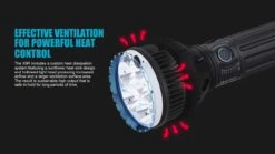 Olight X9R Marauder Rechargeable LED Searchlight (25000 Lumens, 630 Metres) -Outdoor Equipment Store X9R 12