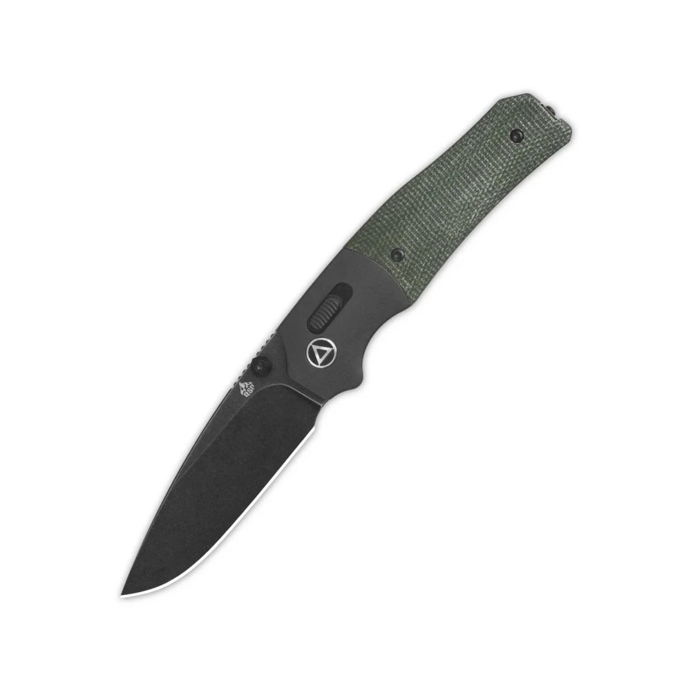 QSP Vault QS157-B2, Glyde Lock, 3.25" Black Stonewashed 14C28N Blade, Green Micarta Handle 3 QSP Vault QS157-B2, Glyde Lock, 3.25" Black Stonewashed 14C28N Blade, Green Micarta Handle