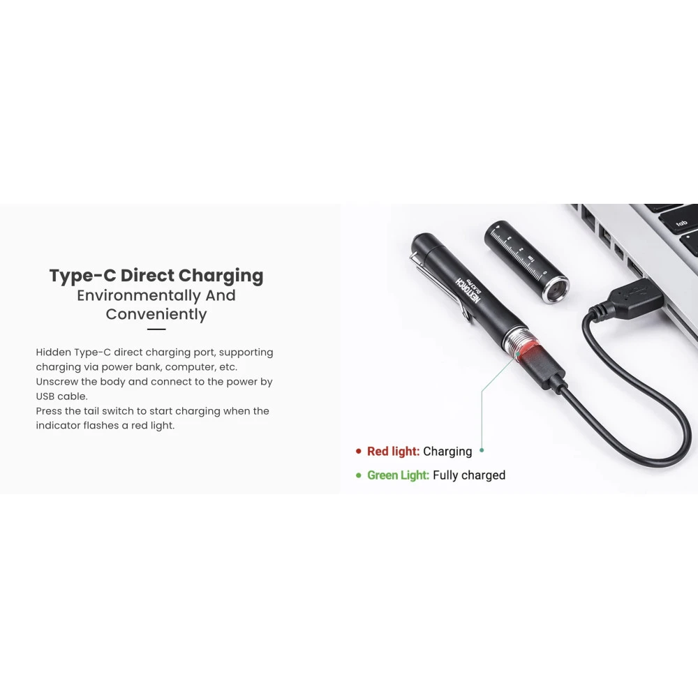 NEXTORCH Dr.K3 Pro Dual Light Source Rechargeable Medical Penlight (Yellow Light And White Light) 11 NEXTORCH Dr.K3 Pro Dual Light Source Rechargeable Medical Penlight (Yellow Light And White Light) - Image 9