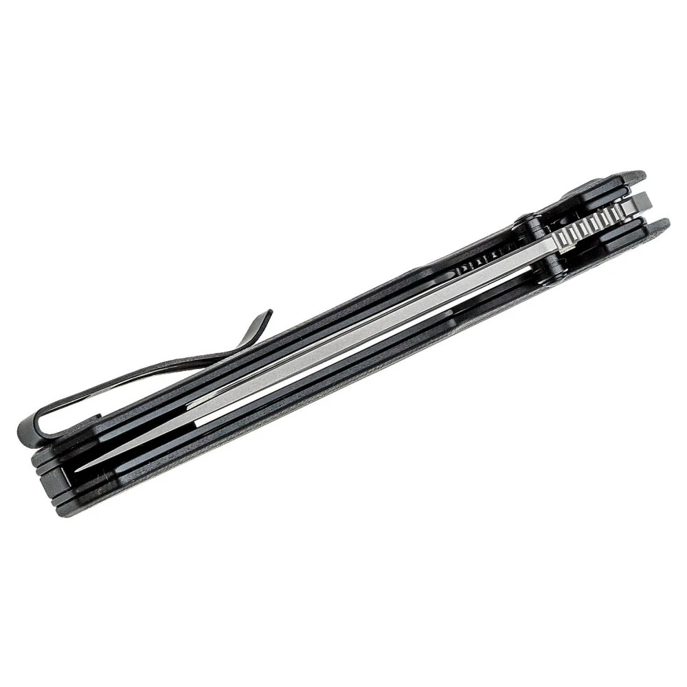 CIVIVI Brazen - Black G10, Stonewashed 14C28N Drop Point Blade, C2102C 6 CIVIVI Brazen - Black G10, Stonewashed 14C28N Drop Point Blade, C2102C - Image 4