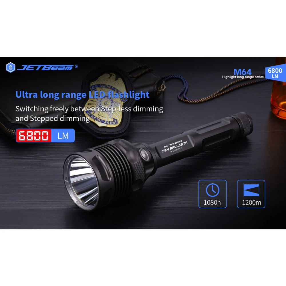JETBeam M64 Search Light (6800 Lumens, 1200 Metres) 6 JETBeam M64 Search Light (6800 Lumens, 1200 Metres) - Image 4