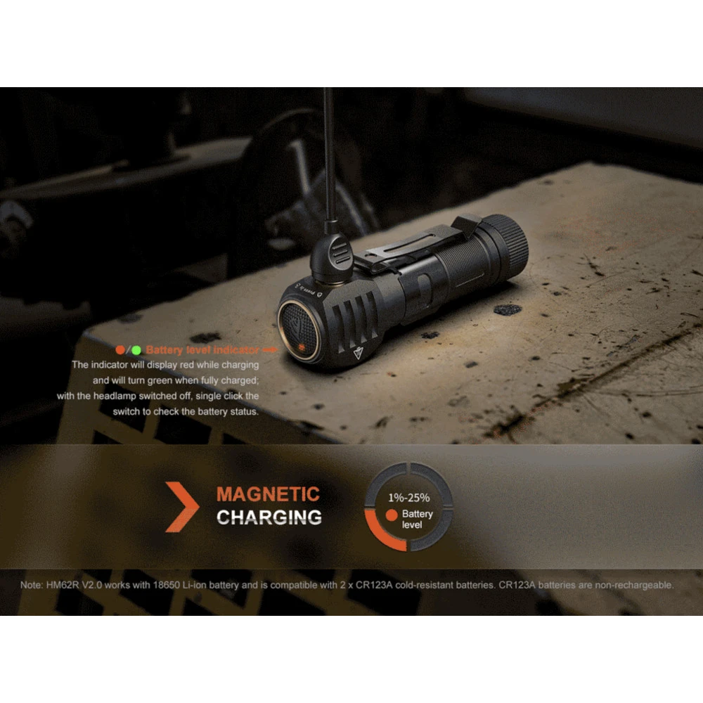 Fenix HM61R V2.0 Multifunctional Headlamp With Red Light And Magnetic Charging (1600 Lumens, 162 Metres) 13 Fenix HM61R V2.0 Multifunctional Headlamp With Red Light And Magnetic Charging (1600 Lumens, 162 Metres) - Image 11