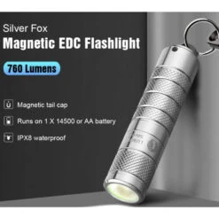 Lumintop Silver Fox Keyring EDC Flashlight With Magnetic Tailcap (760 Lumens, 70 Metres) 19 Lumintop Silver Fox Keyring EDC Flashlight With Magnetic Tailcap (760 Lumens, 70 Metres) -Outdoor Equipment Store Z52jcXGgkNSbuwiB19A0s1TQ2gdWB3 metaU2lsdmVyIGZveDo6OjoucG5n