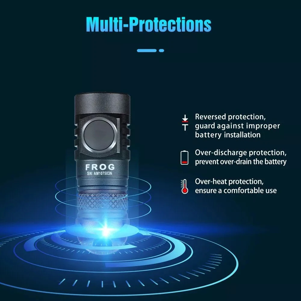 Lumintop FROG V2 Ultra Bright Rechargeable Keyring Light (600 Lumens, 135 Metres) 12 Lumintop FROG V2 Ultra Bright Rechargeable Keyring Light (600 Lumens, 135 Metres) - Image 10