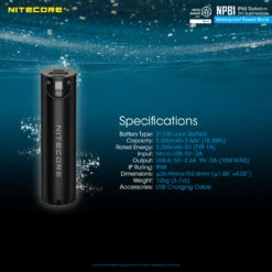 Nitecore NPB1 Waterproof - 5,000mAh -Outdoor Equipment Store ZbHIZmcQsJW9iZQbhPHEaeAW1D6d8g metaTlBCMS4uLi4uLi4uLi4uLi4uanBlZw3D3D 1 1