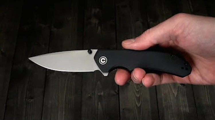 CIVIVI Brazen - Black G10, Stonewashed 14C28N Drop Point Blade, C2102C 7 CIVIVI Brazen - Black G10, Stonewashed 14C28N Drop Point Blade, C2102C - Image 5