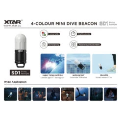 XTAR SD1 Mini Multicoloured Dive Beacon Light - 4 Colours In 1 -Outdoor Equipment Store ceoZ0EiLlaUJlVXNylxa6pCnwt8V3t metaU0QxJy5qcGVn