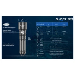 BluDive BD20 Diving Torch With Strobe (1200 Lumens, 150 Metres Diving Depth) -Outdoor Equipment Store dj5AhkRgVq4R0s4u2NuYhGfIAPZW9A metaQkQyMCBzcGVjIGNoYXJ0LmpwZWc3D