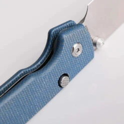 Vosteed Raccoon Top Liner Lock - 3.25" Satin 14C28N Blade, Blue Micarta Handle - A2905 -Outdoor Equipment Store fQ9DSZthJpbDGqFEsF4lYXCwBIfvS7 metacmFjY29vbi1BMjkwNV81LndlYnA3D