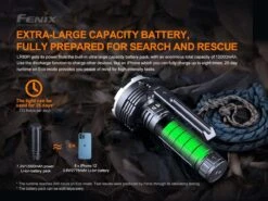 Fenix LR80R Type-C Rechargeable Searchlight (18,000 Lumens, 1130 Metres) -Outdoor Equipment Store fenix lr80r flashlight battery