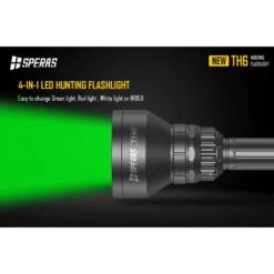 SPERAS TH6 Rechargeable 4-in-1 Zoomable Hunting Torch Kit - 600 Lumens, 1173 Metres -Outdoor Equipment Store fph38mkeqYnGnc1MG4WkacjIrXKd4c metaVEg2LTYuanBlZw3D3D