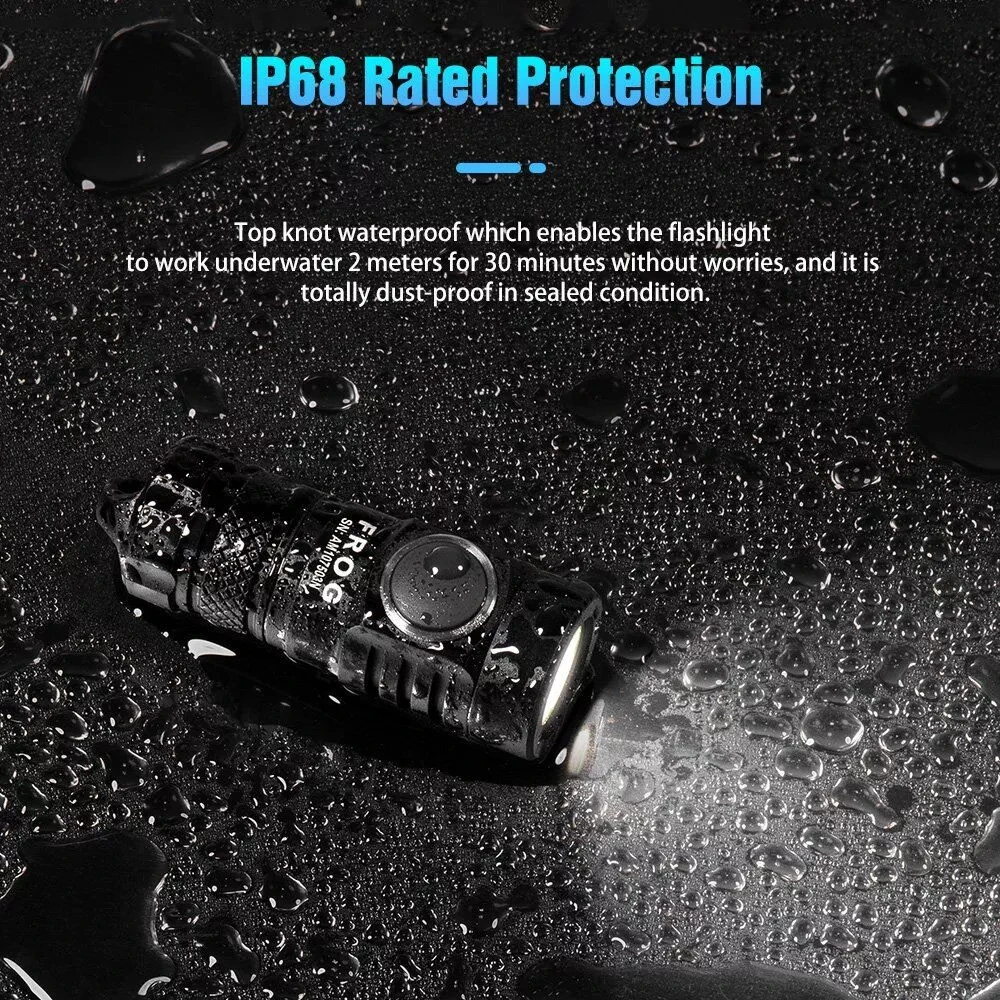 Lumintop FROG V2 Ultra Bright Rechargeable Keyring Light (600 Lumens, 135 Metres) 11 Lumintop FROG V2 Ultra Bright Rechargeable Keyring Light (600 Lumens, 135 Metres) - Image 9