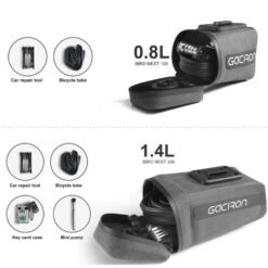 Gaciron Bird Nest 200, Cycling Saddle Bag With Motion Sensor Tail Light - Black -Outdoor Equipment Store gpPZx0yRRbAUVxhcP1K9rdL8lLVeTy metaQmlyZHMgTmVzdCAtIFR3byBzaXplcy5wbmc3D