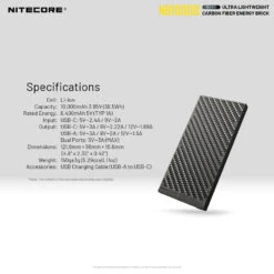 NITECORE NB10000 Gen2 Ultra Lightweight Carbon Fibre 10,000mAh Power Bank -Outdoor Equipment Store h0TnUxN8eBG9dcjuWFaM0qKrjAu6YB metaTkIxMDAwMC4uLi4uLi4uanBlZw3D3D