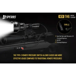 SPERAS TH6 Rechargeable 4-in-1 Zoomable Hunting Torch Kit - 600 Lumens, 1173 Metres -Outdoor Equipment Store imKd3yBXsiv2DJQOt1FyCILgp0YVyV metacHJlc3N1cmUgc3dpdGNoIDEucG5n
