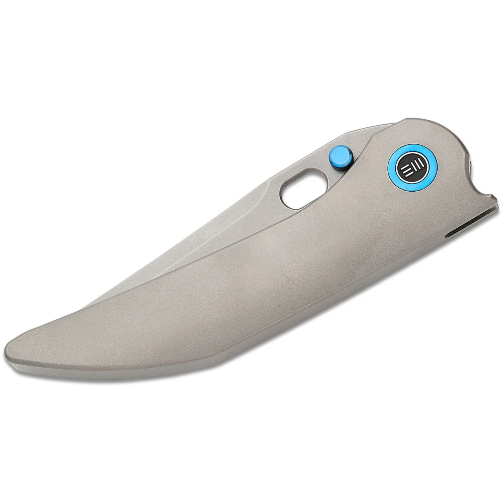 WE Knife Co. Attor WE23037B-2, 3.55" Polished Bead Blasted CPM-20CV Modified Persian Blade, Polished Bead Blast One-Piece Titanium Handle, Integral Frame Lock 5 WE Knife Co. Attor WE23037B-2, 3.55" Polished Bead Blasted CPM-20CV Modified Persian Blade, Polished Bead Blast One-Piece Titanium Handle, Integral Frame Lock - Image 3