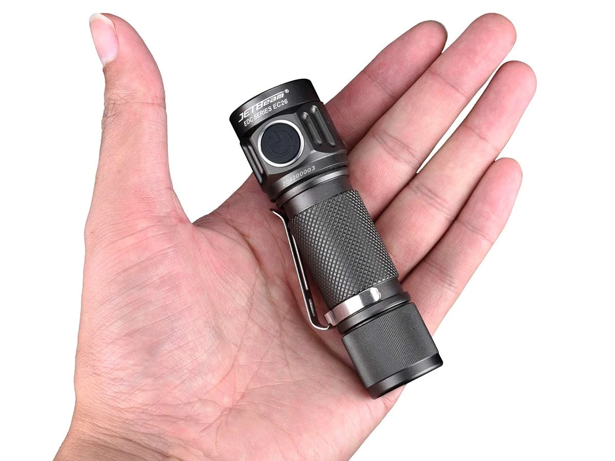 JETBeam EC26 EDC Pocket Flashlight With Stepless Dimming (3600 Lumens, 268 Metres) 4 JETBeam EC26 EDC Pocket Flashlight With Stepless Dimming (3600 Lumens, 268 Metres) - Image 2