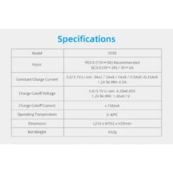 XTAR VC8S Fast Charging 8-Bay Battery Charger Set With PD45W Adaptor -Outdoor Equipment Store jzDcukl7LmGVCafEuZzaFfQycGrMoa metaVkM4UyBzcGVjcy5qcGVn