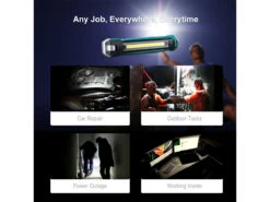 Klarus WL1 Rechargeable Multipurpose Work Light (550 Lumens, 81 Metres) -Outdoor Equipment Store klarus wl1 work light 550 lumens uses built in 3 7v 2000mah li ion battery pack 15