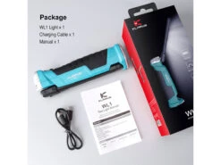 Klarus WL1 Rechargeable Multipurpose Work Light (550 Lumens, 81 Metres) -Outdoor Equipment Store klarus wl1 work light 550 lumens uses built in 3 7v 2000mah li ion battery pack 37