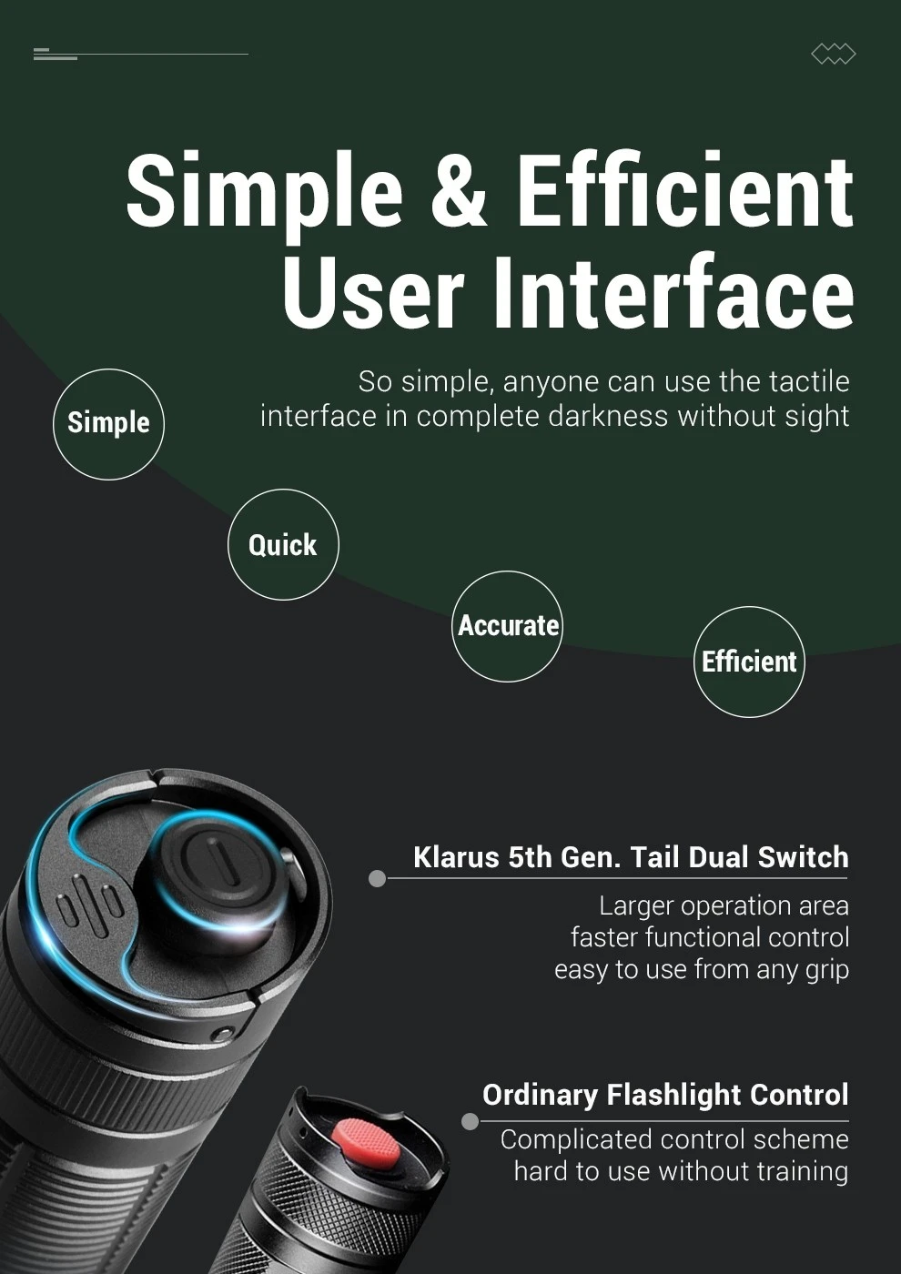 Klarus E3 Rechargeable Deep Carry Pocket Flashlight (2200 Lumens, 230 Metres) 14 Klarus E3 Rechargeable Deep Carry Pocket Flashlight (2200 Lumens, 230 Metres) - Image 12
