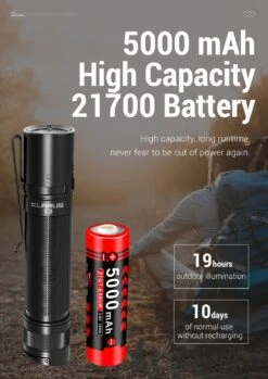 Klarus E3 Rechargeable Deep Carry Pocket Flashlight (2200 Lumens, 230 Metres) 34 Klarus E3 Rechargeable Deep Carry Pocket Flashlight (2200 Lumens, 230 Metres) -Outdoor Equipment Store klarus e3 5