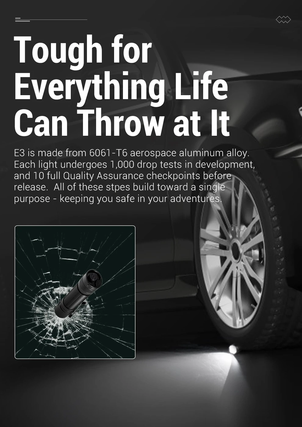 Klarus E3 Rechargeable Deep Carry Pocket Flashlight (2200 Lumens, 230 Metres) 12 Klarus E3 Rechargeable Deep Carry Pocket Flashlight (2200 Lumens, 230 Metres) - Image 10