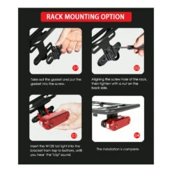 Gaciron W12BR-200 Rechargeable Smart Rear Bicycle Light For Saddle And Cargo Rack - 200 Lumens -Outdoor Equipment Store l437FOssUi685qdL8FO4AGIg4HyOuh metaLmpwZWc3D