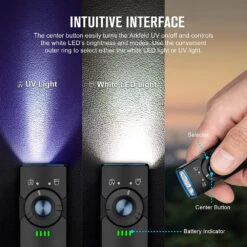 Olight Arkfeld UV Rechargeable Pocket Torch With White Light (1000 Lumens), And UV Light (365nm) -Outdoor Equipment Store lTjpDO9tzUeSq8bOE3gtnSZCD8nf3u metaYXJrZmVsZHV2Li4uanBn