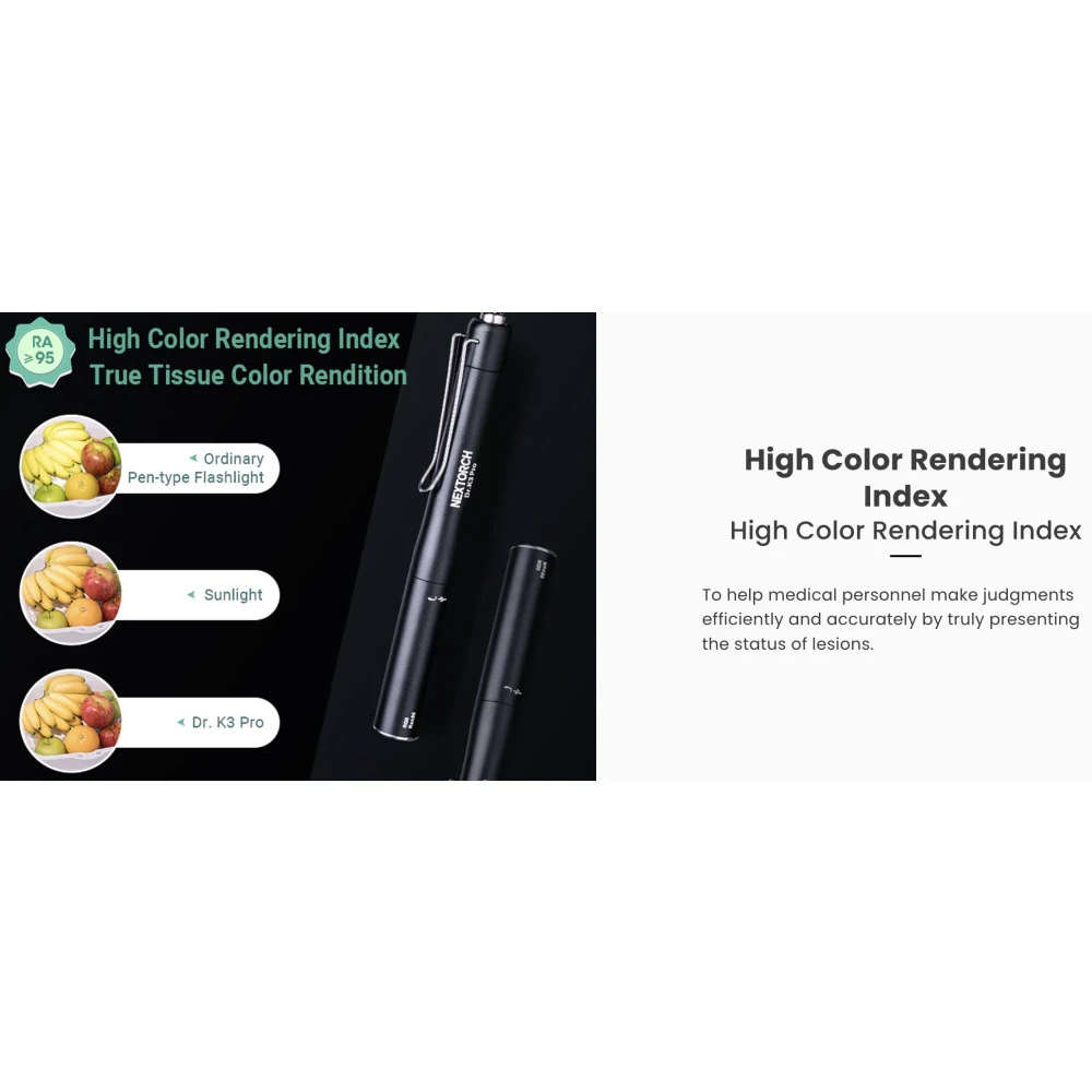 NEXTORCH Dr.K3 Pro Dual Light Source Rechargeable Medical Penlight (Yellow Light And White Light) 6 NEXTORCH Dr.K3 Pro Dual Light Source Rechargeable Medical Penlight (Yellow Light And White Light) - Image 4