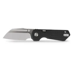 Vosteed Hedgehog - 2.99" Bead Blasted And Brushed S35VN Blade, Black Aluminium Handle, Top Liner Lock - A1304