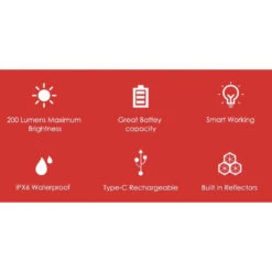 Gaciron W12BR-200 Rechargeable Smart Rear Bicycle Light For Saddle And Cargo Rack - 200 Lumens -Outdoor Equipment Store nnk2EXzpjzjqIKoSdNeZWUORDXI6oo metaVzEyQlItMjAwOi5qcGVn