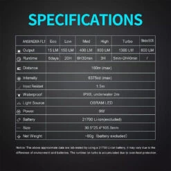 Lumintop Apollo V2 High Performance Rechargeable Flashlight (1300 Lumens, 160 Metres) -Outdoor Equipment Store o9SlPo8jcdRw5tfz8tjvgpWT9v6VXN metaQXBvbGxvX0VfMTIud2VicA3D3D