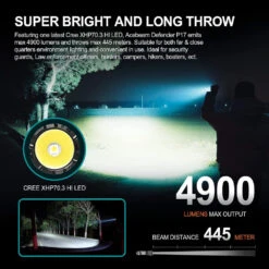 AceBeam Defender P17 Compact Tactical Torch (4900 Lumens, 445 Metres) 17 AceBeam Defender P17 Compact Tactical Torch (4900 Lumens, 445 Metres) -Outdoor Equipment Store pBwD5osJxXolNDF5laye7b1LbKG8JT metaUDE3Li5qcGc3D
