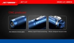 JETBeam JET-UV Keychain-sized Ultra Violet Light 1AAA (365nm) -Outdoor Equipment Store product 2 0 2016922145734621 scaled 1