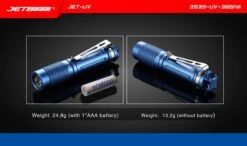 JETBeam JET-UV Keychain-sized Ultra Violet Light 1AAA (365nm) -Outdoor Equipment Store product 2 0 2016922145852543 scaled 1