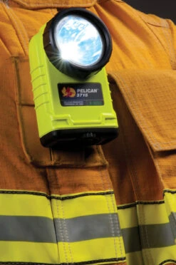 Pelican 3715 LED Right Angle Safety Certified Torch - Yellow (233 Lumens, 4AA) -Outdoor Equipment Store product 3 7 3715 clip jacket low