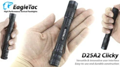 Eagtac D25A2 UV Clicky Pocket Light - (365nm, 2AA) -Outdoor Equipment Store product e a eagletac d25a2 clicky 02 1
