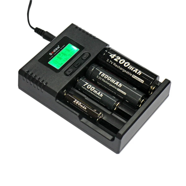 Soshine SC-H4 Li-ion & NiMH LCD Display 4-Bay Battery Charger 3 Soshine SC-H4 Li-ion & NiMH LCD Display 4-Bay Battery Charger