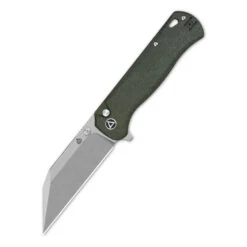 QSP Swordfish, Green Micarta With Stonewashed 14C28N Blade, QS149-B1