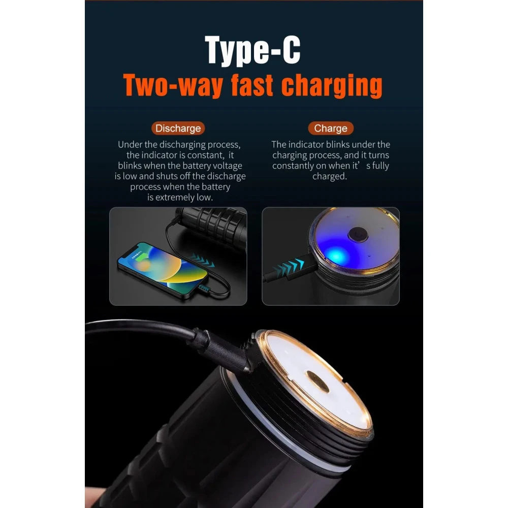 Lumintop GT110 Rechargeable Ultra Long Throw Searchlight - 7000 Lumens, 2720 Metres 11 Lumintop GT110 Rechargeable Ultra Long Throw Searchlight - 7000 Lumens, 2720 Metres - Image 9