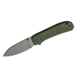 WE Knife Co. Big Banter - Green Canvas Micarta With Stonewash CPM-20CV Blade - WE21045-2