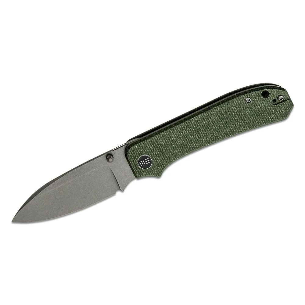 WE Knife Co. Big Banter - Green Canvas Micarta With Stonewash CPM-20CV Blade - WE21045-2 3 WE Knife Co. Big Banter - Green Canvas Micarta With Stonewash CPM-20CV Blade - WE21045-2