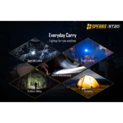 SPERAS ST20 Compact EDC Pocket Light (1300 Lumens, 175 Metres) -Outdoor Equipment Store sQEzCuqDvlklemppCr8d5MyLdwjJuK metaU1QyMC0yLmpwZWc3D