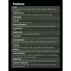 Klarus XT12GT Pro Rechargeable Tactical Flashlight (1600 Lumens, 850 Metres) -Outdoor Equipment Store sdBaNBCew0Z366rCf7Z9gvFOS7I5PL metaWFQxMkd0IHBybzpbW1tbLmpwZWc3D