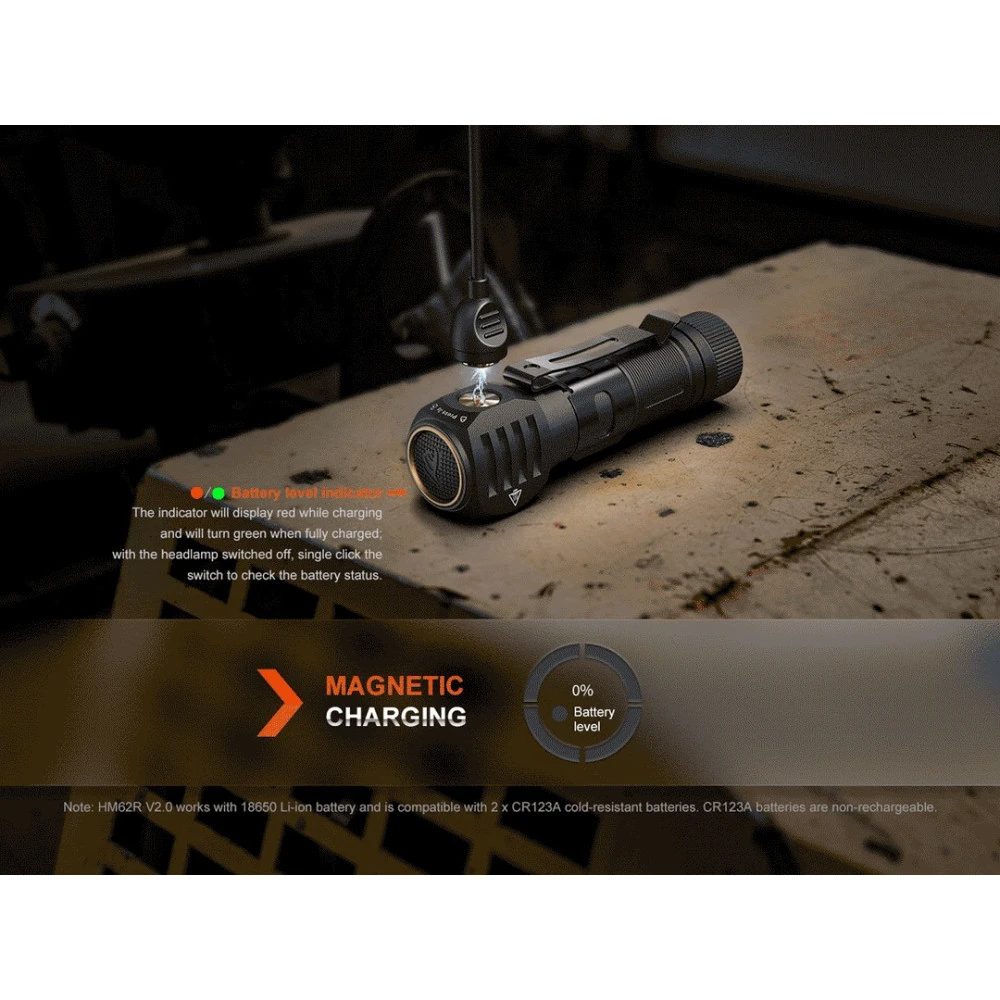 Fenix HM61R V2.0 Multifunctional Headlamp With Red Light And Magnetic Charging (1600 Lumens, 162 Metres) 12 Fenix HM61R V2.0 Multifunctional Headlamp With Red Light And Magnetic Charging (1600 Lumens, 162 Metres) - Image 10