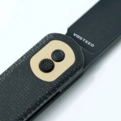 Vosteed Corgi - 2.99" Black Stonewash 14C28N Blade, Black Micarta Handle, Trek Lock - CG29VPMK -Outdoor Equipment Store v9ZRG2vYa2LIkoHw0AXnvSVz1dRkZR metaY29yZ2ktYmxhY2stYmtzd181LndlYnA3D