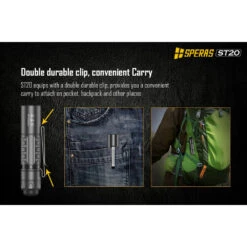 SPERAS ST20 Compact EDC Pocket Light (1300 Lumens, 175 Metres) -Outdoor Equipment Store vgQNvTubdMiDQASsjze1VTw05Us5lc metaU1QyMC00LmpwZWc3D