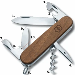 Victorinox Spartan - Wood -Outdoor Equipment Store victorinox spartan walnut wood swiss army knife